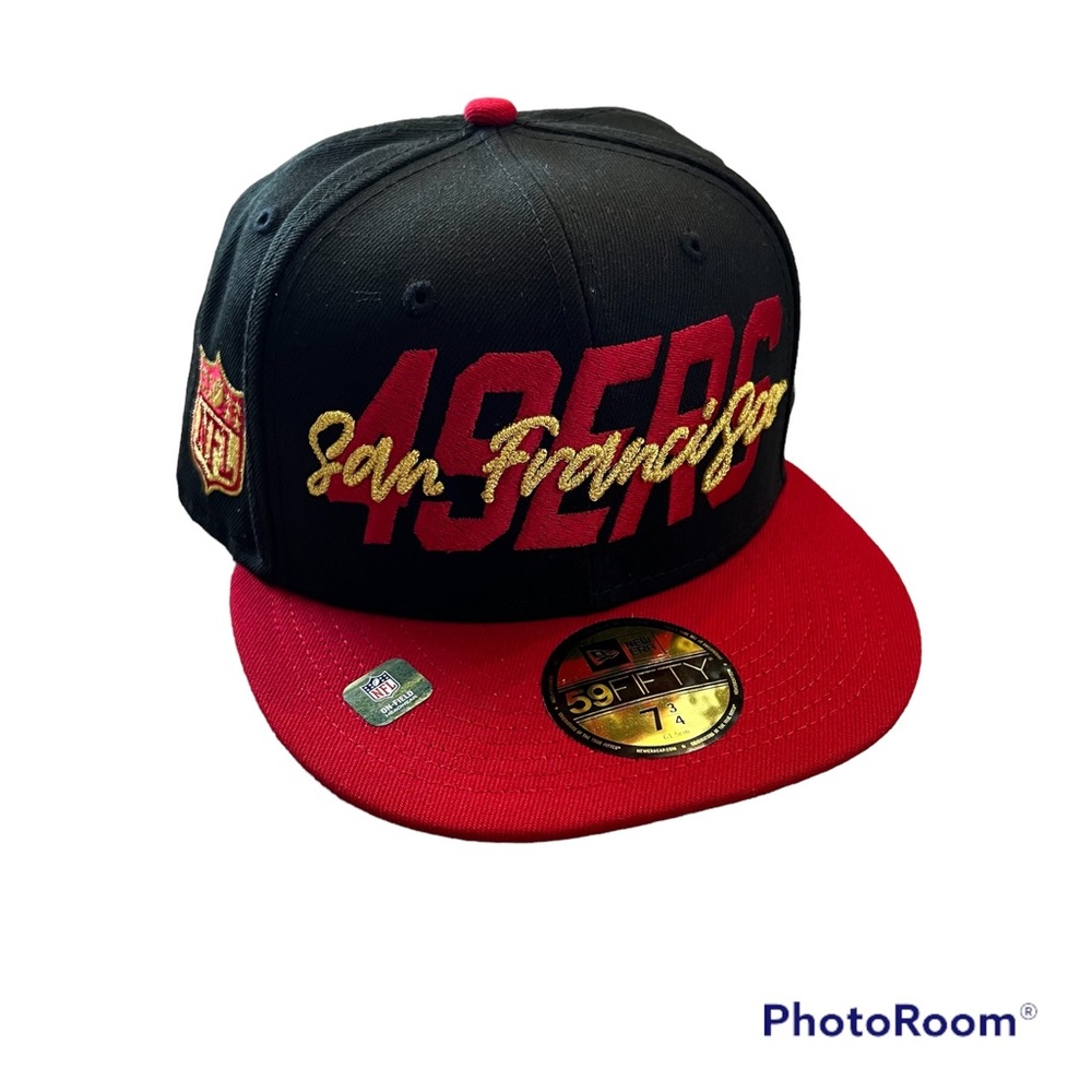 NEW ERA San Francisco 49ers Fitted Hat NFL Draft On Stage Football Size 7 3/4